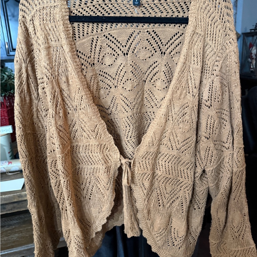 Women's Torrid Tan Knit Sweater
